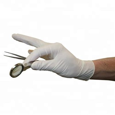 White Disposable Latex Medical Examination Gloves