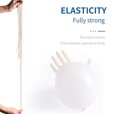 White Disposable Latex Medical Examination Gloves